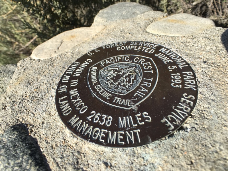 This marks the locations where the trail was officially completed.