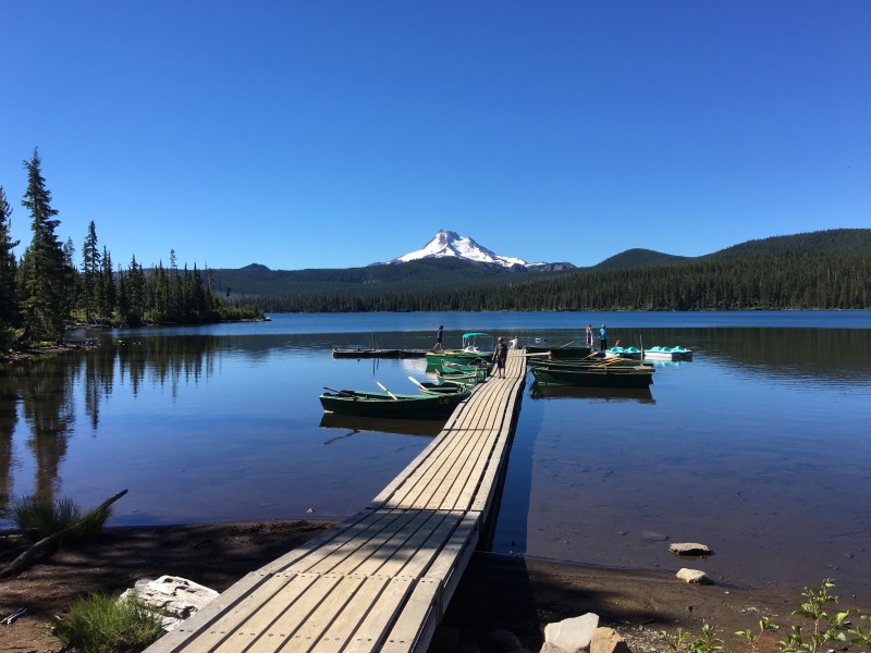 The dock at Olallie Lake.