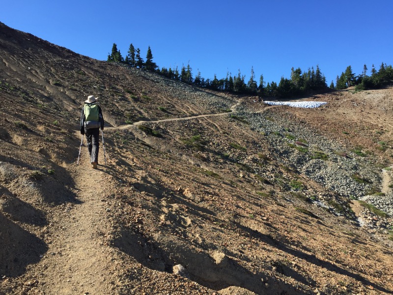 Approaching Cispus Pass.